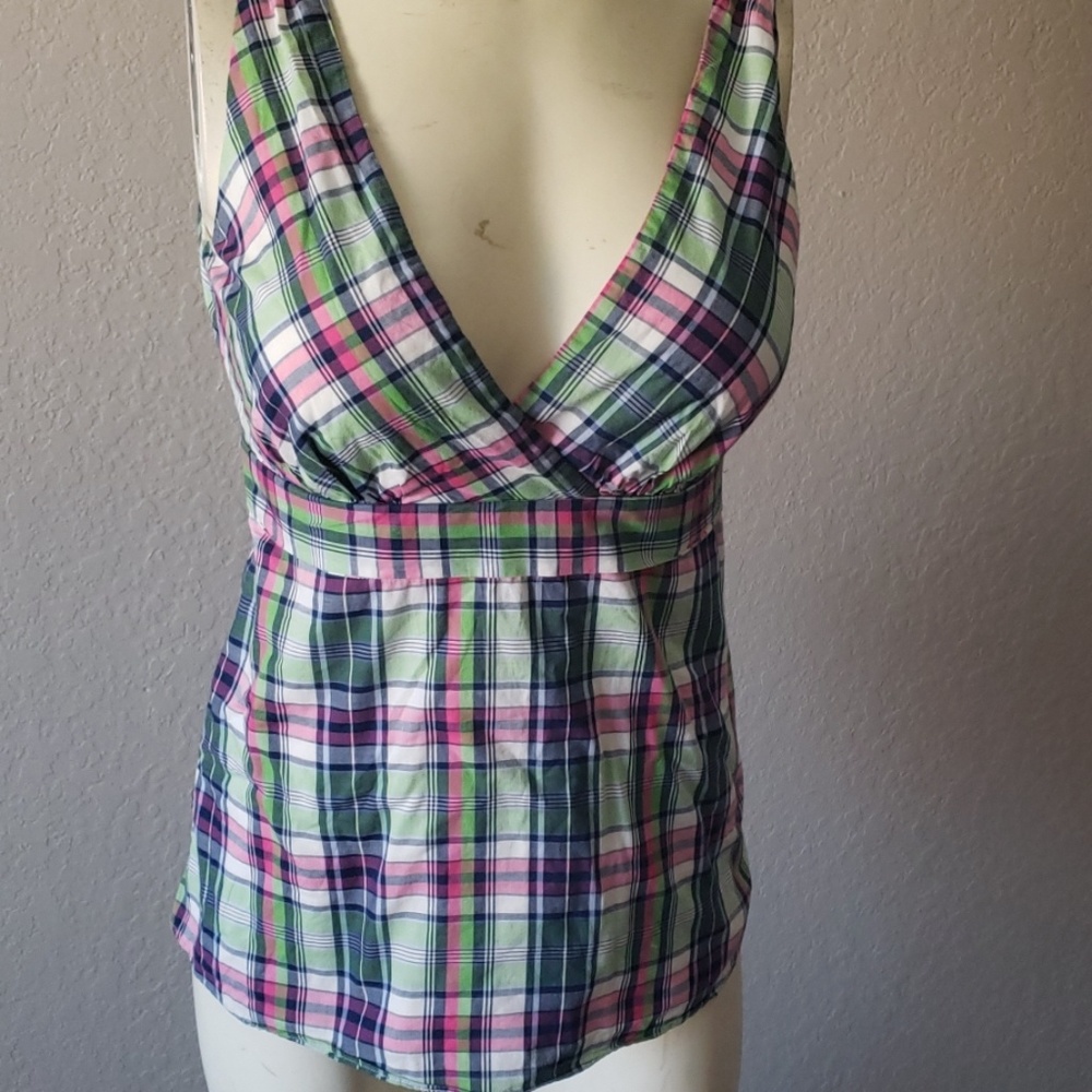 J.Crew plaid shirt top 4 Summer - Picture 1 of 5